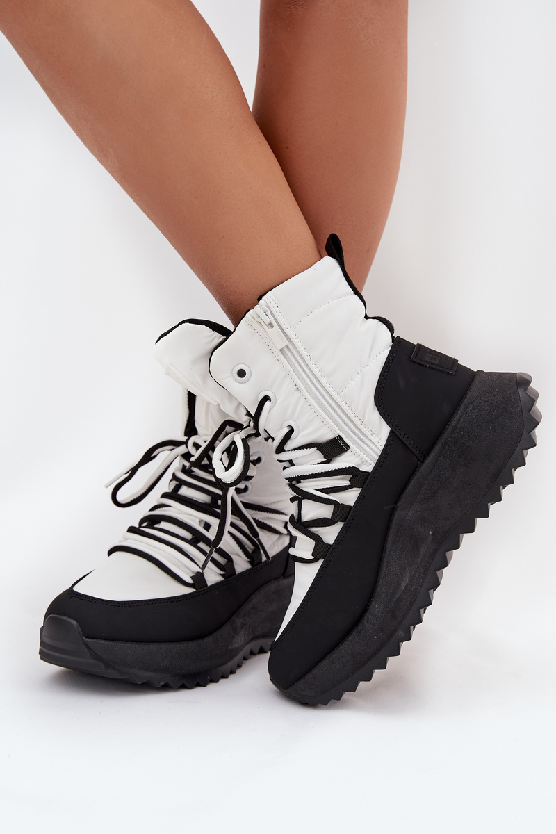 BIG STAR SHOES Dámske Zimné Čižmy Na Zips Big Star