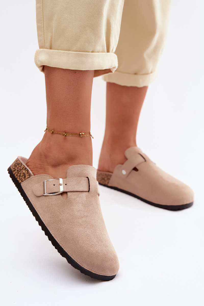 Dámske šľapky s prackou Beige Lacey