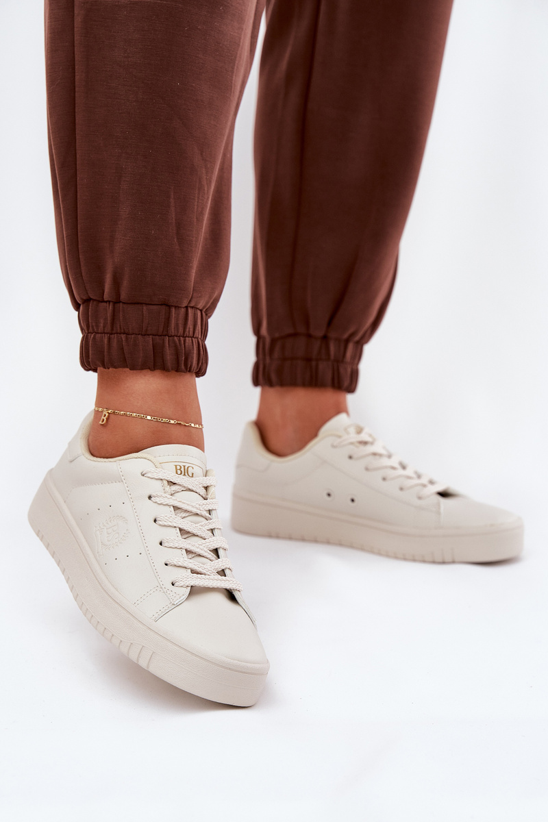 BIG STAR SHOES Nízke Dámske Tenisky Z Eko Kože Big Star