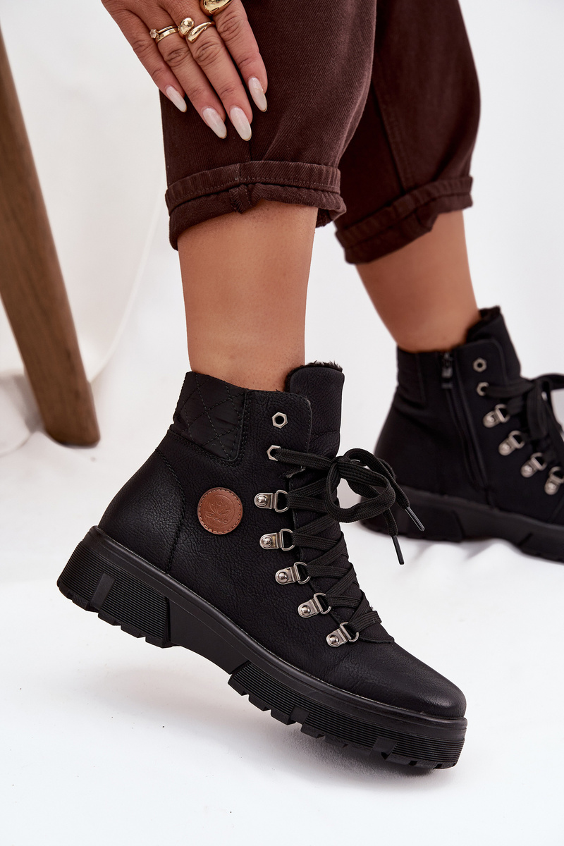 Dámské kotníkové trappers na platformě
