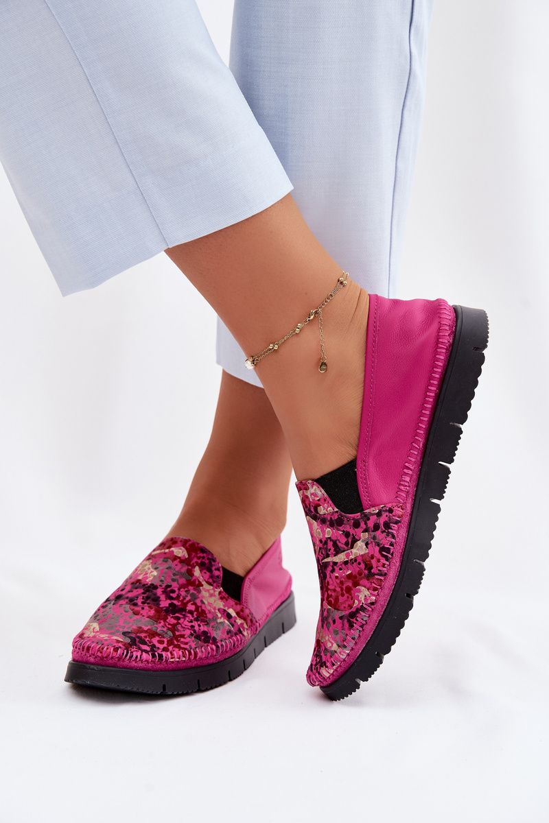 Dámske kožené slip-on topánky Maciejka
