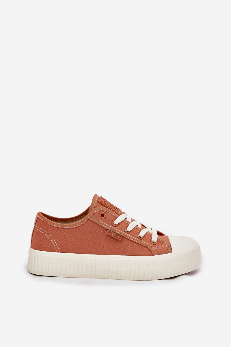 BIG STAR SHOES Dámske textilné tenisky na platforme Big Star