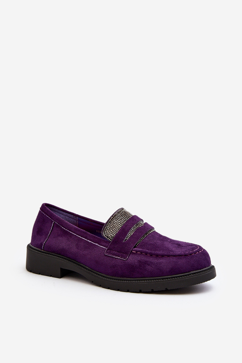 PH2 Women's Embellished Moccasins Purple Dananei