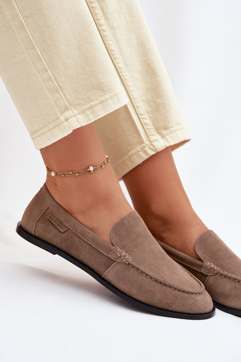 Дамски велурени мокасини BIG STAR