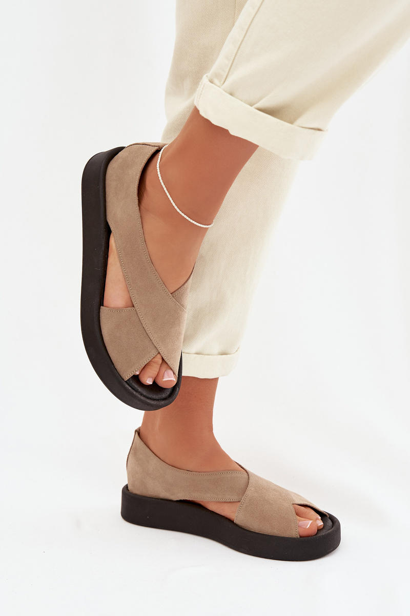 Дамски сандали Zazoo 3196 от естествен велур