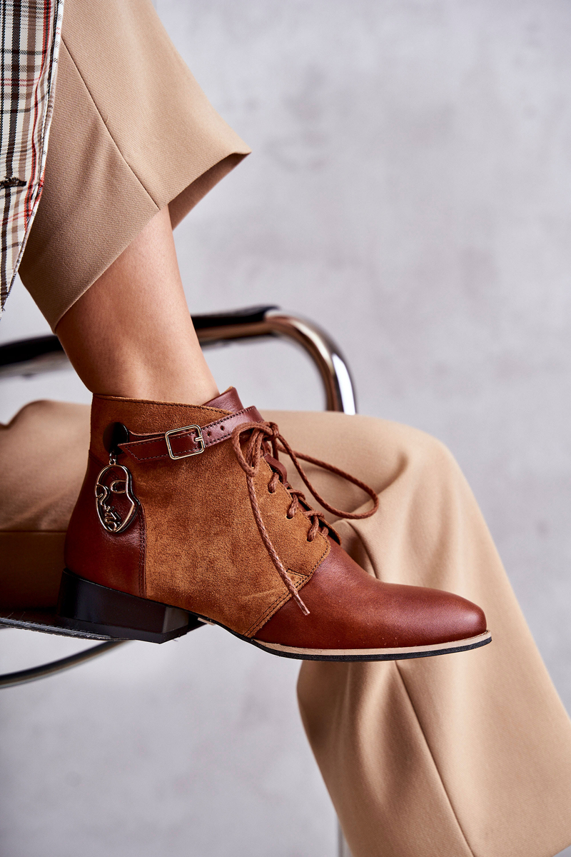 Women's leather boots Maciejka 5743A-29 Brown