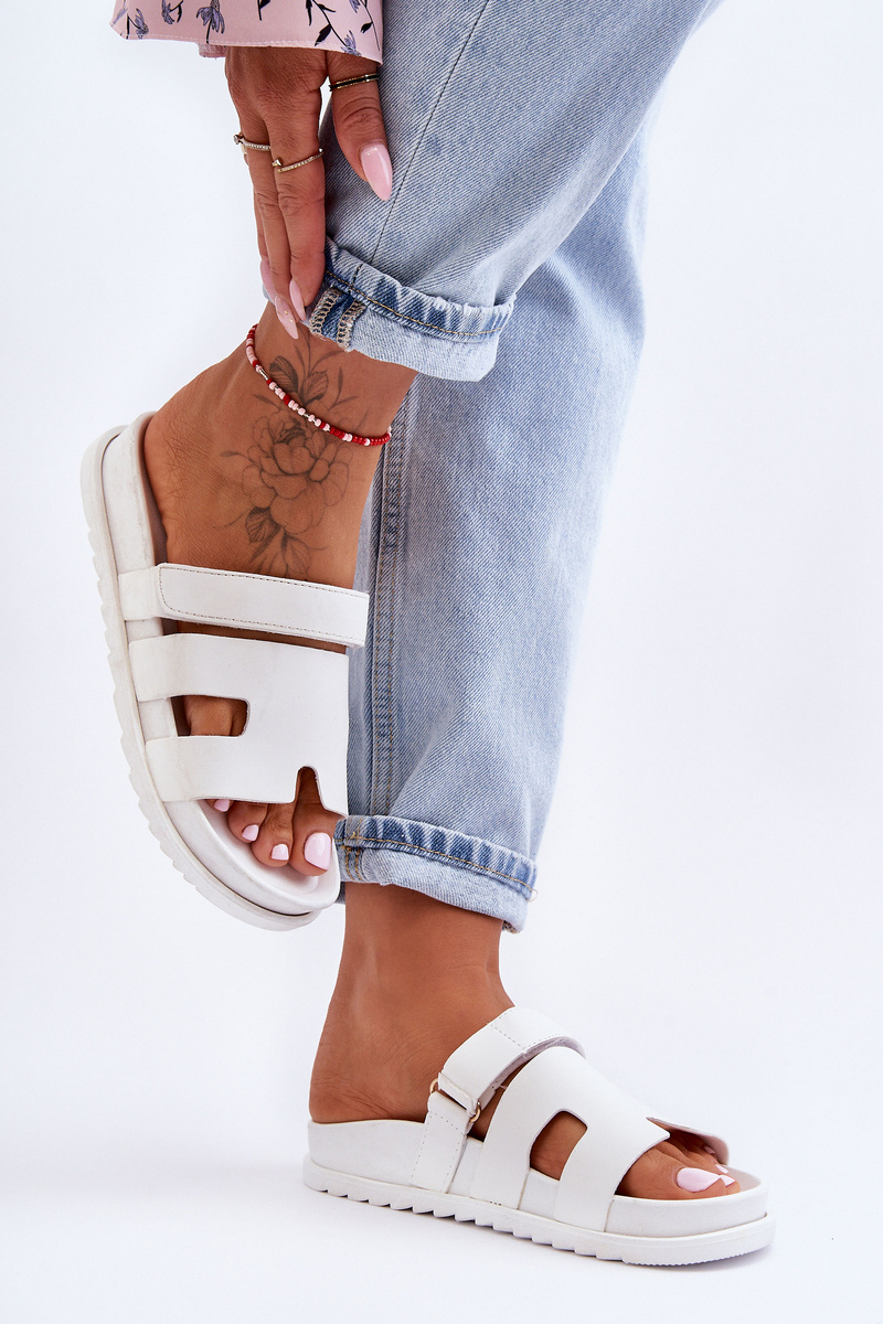 Dámské klasické pantofle Molie bílé