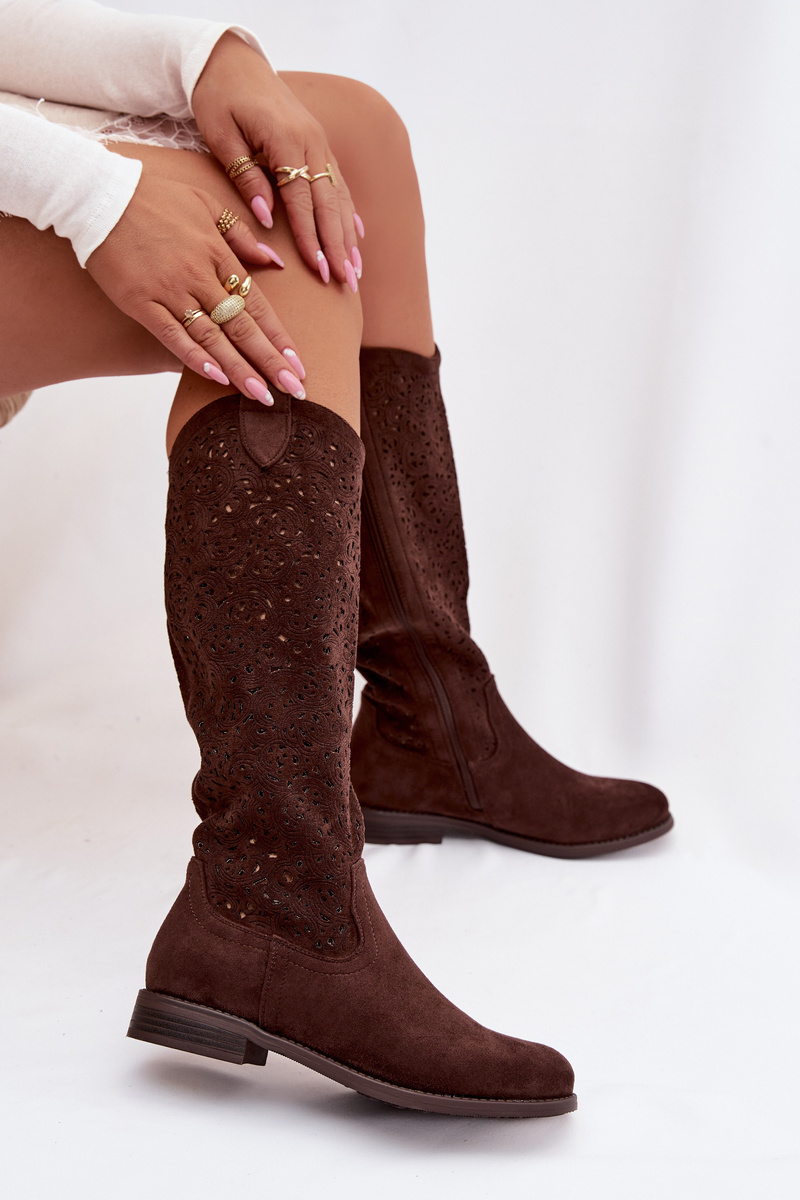 S. BARSKI Дамски боти до глезена без ток