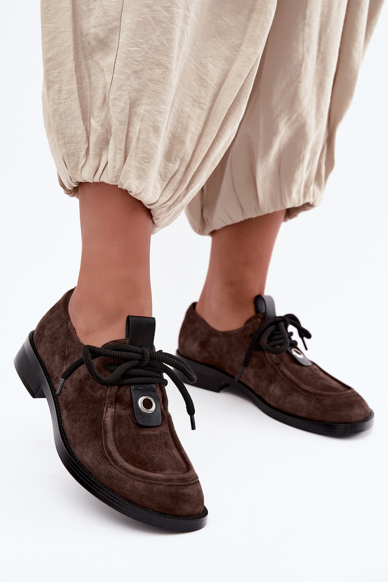 Dámske barefoot mokasíny z prírodného semišu