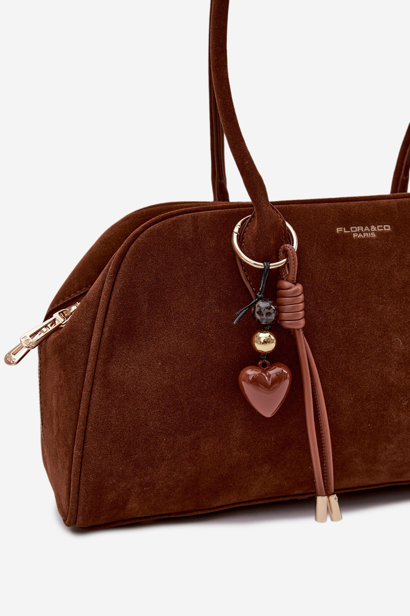 Flora&Co Dámska eko semišová kabelka Camel