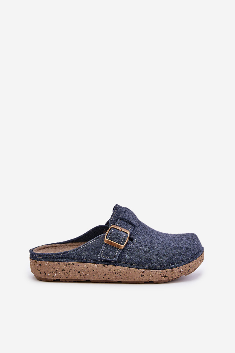 Comfortable women's slippers with Inblu buckle ED000019 blue