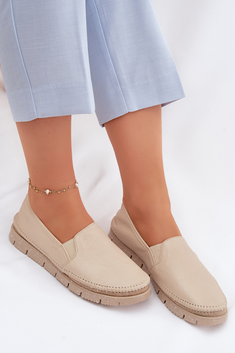 Dámske kožené slip-on topánky Maciejka