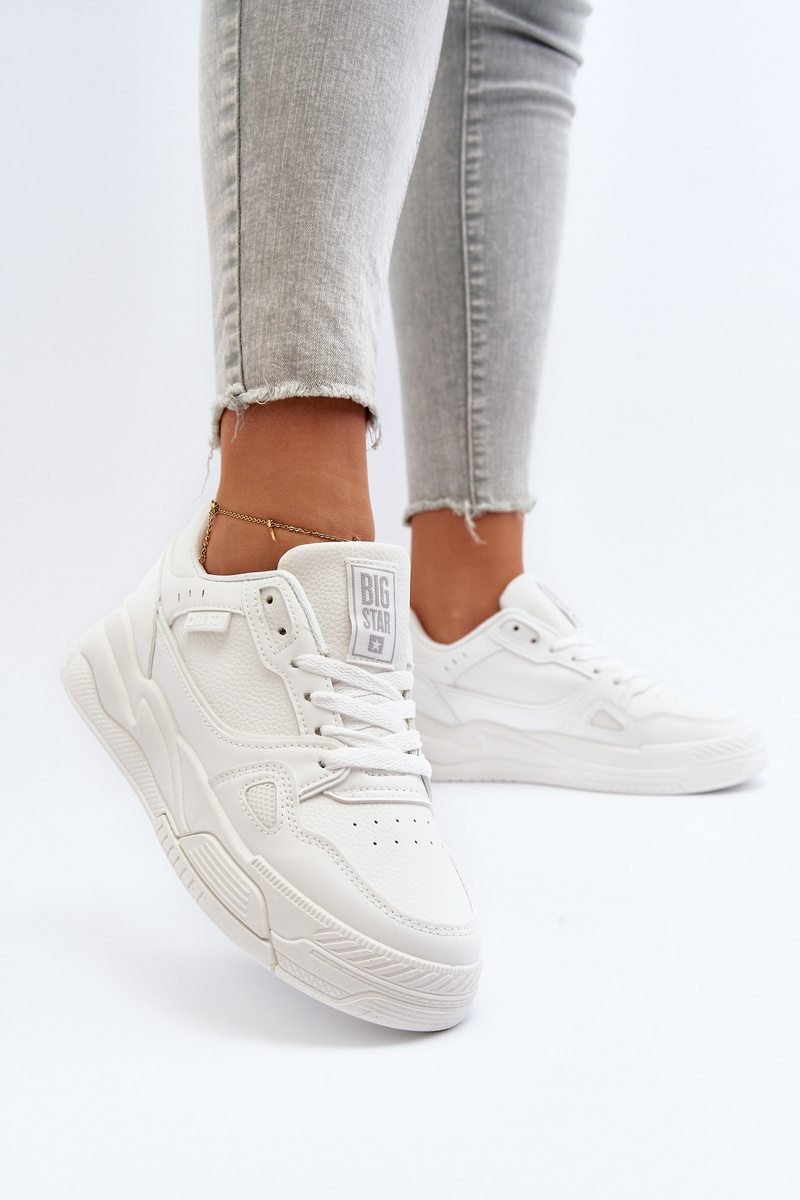 BIG STAR SHOES Dámske športové topánky tenisky Big Star MM274354 biela
