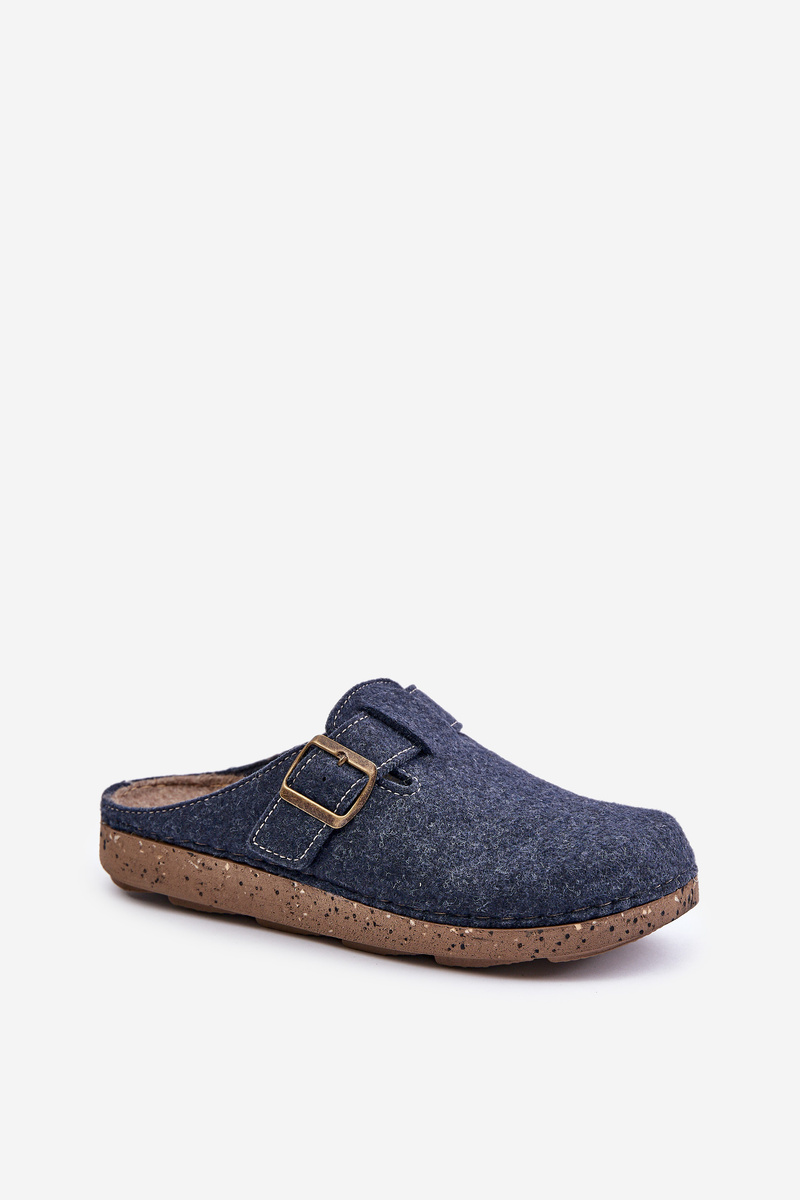 Men&#039;s slippers with buckle profilactic slippers Inblu blue