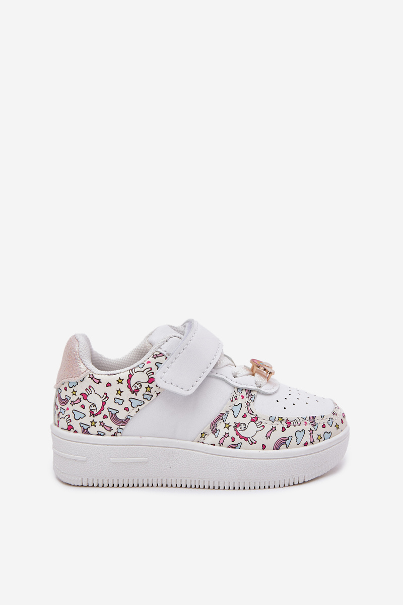 Boto Detské sneakersy športová obuv jednorožce biele Thalia