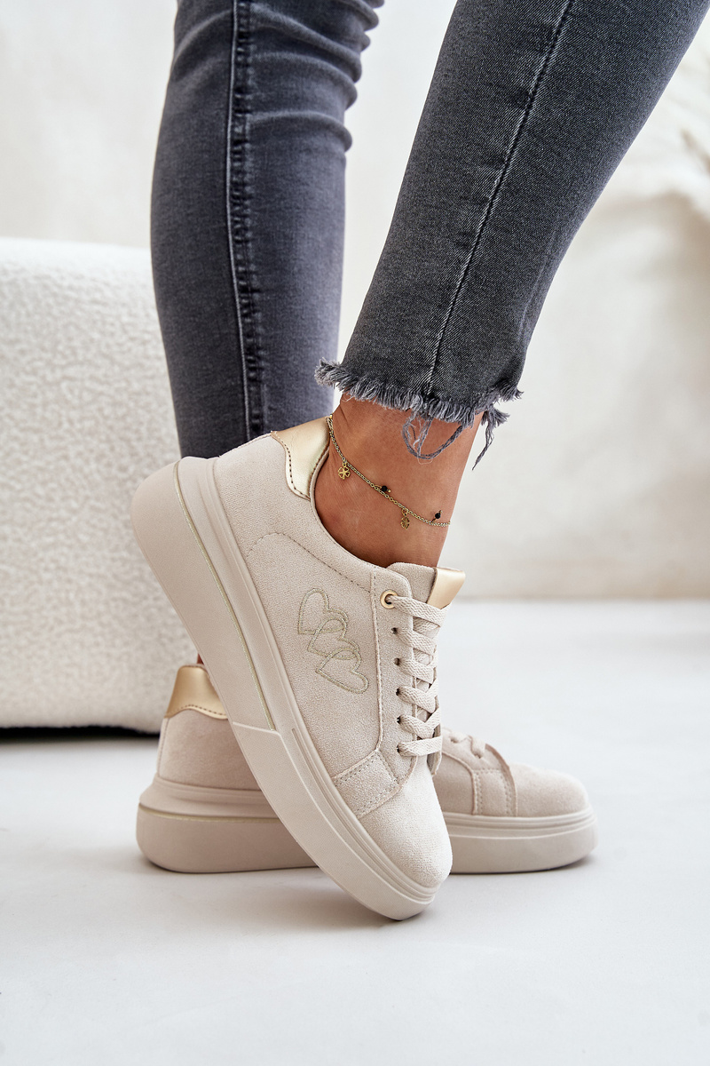 Insulated women's sneakers Big Star beige
