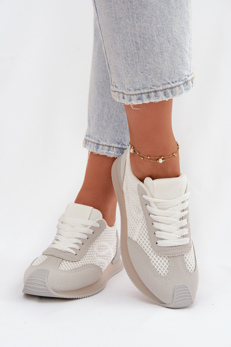 Dámske biele a sivé športové tenisky Tarlisse