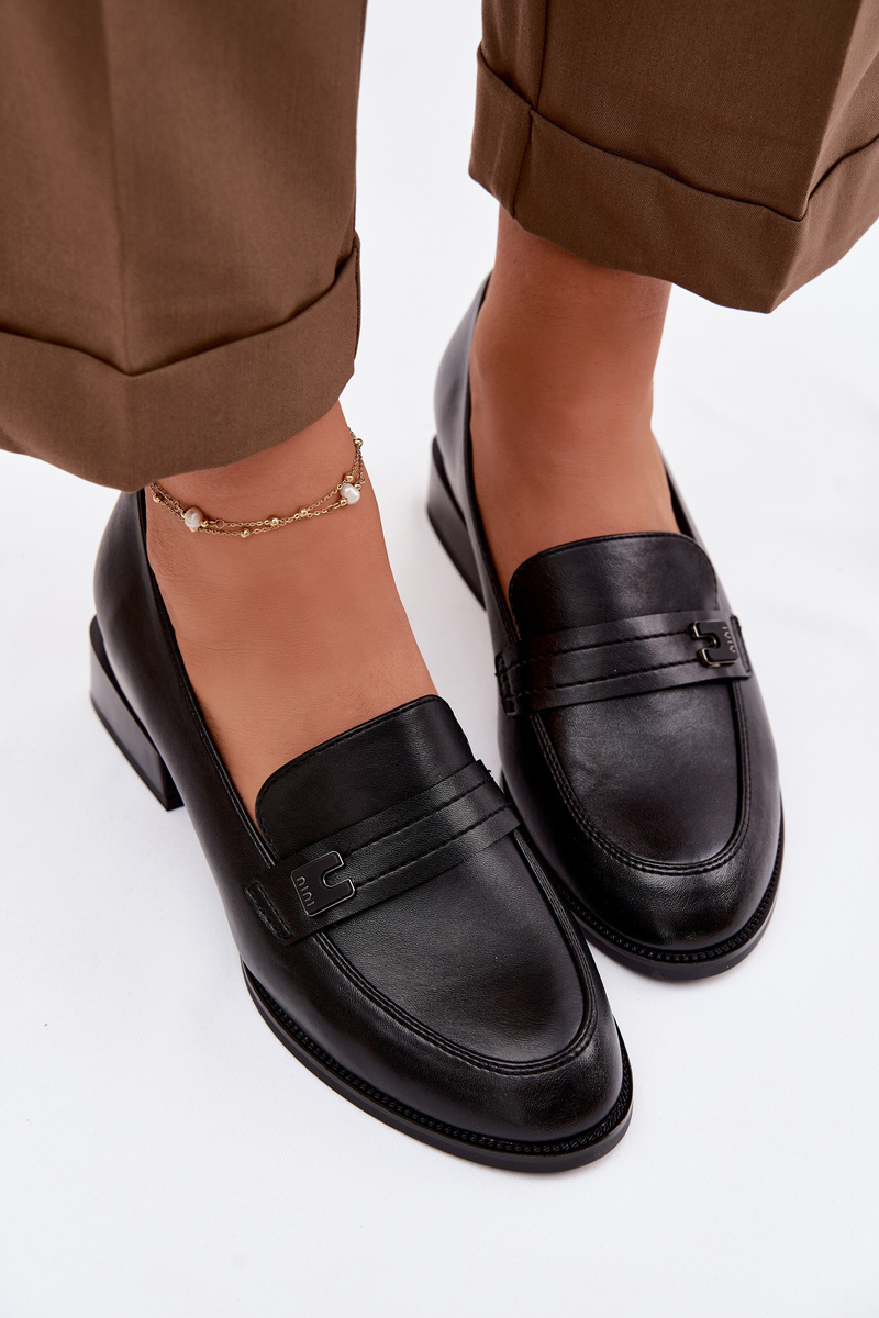 Дамски мокасини с блоков ток Vinceza