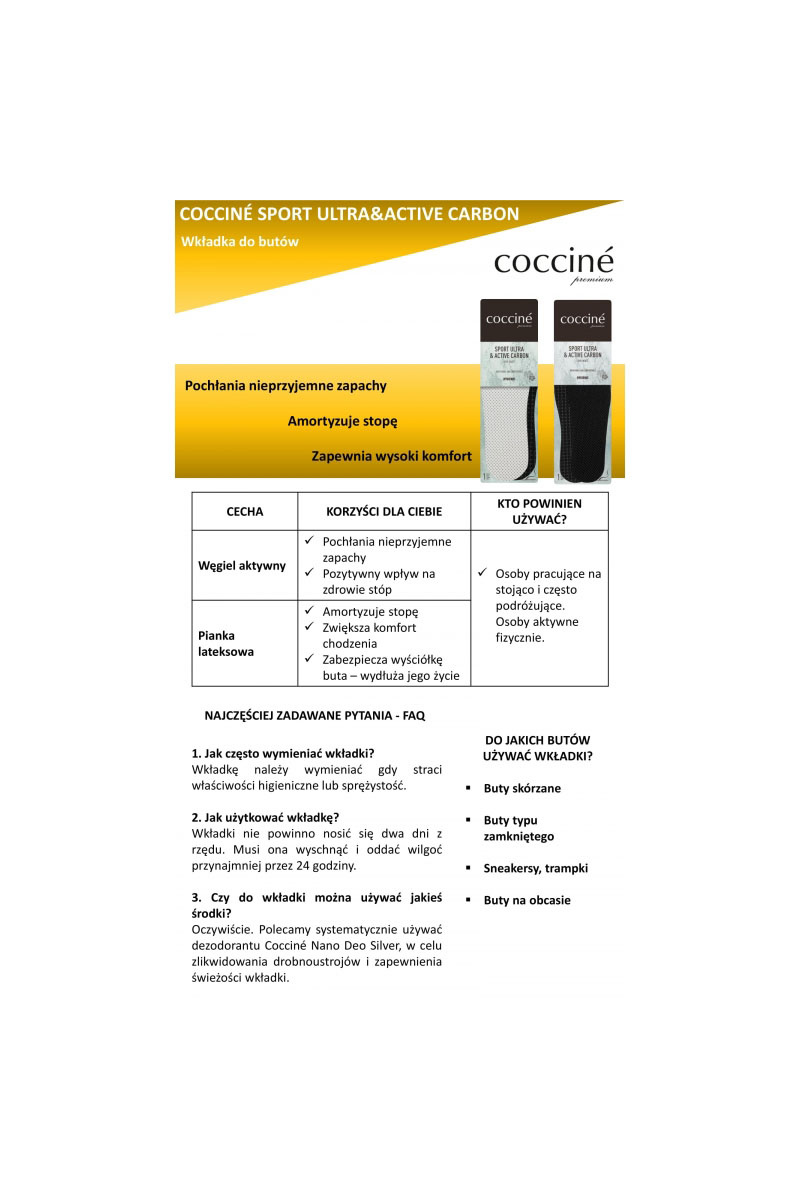 Coccine Kokcínové aktívne vložky aktívne