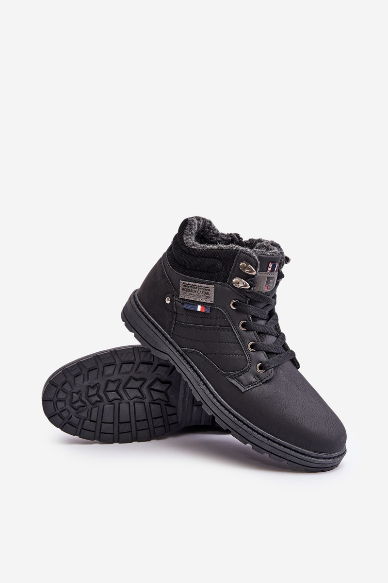 Insulated men&#039;s trappers McBraun black
