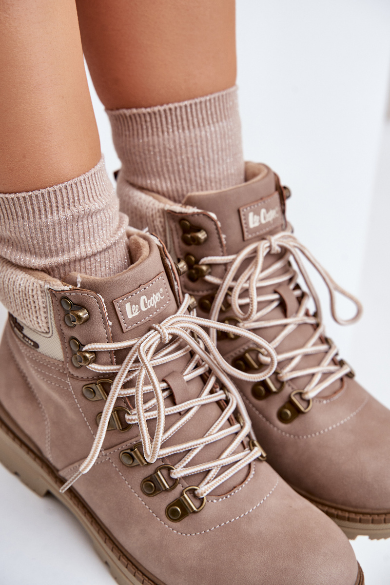 Insulated Women's Trappers Lee Cooper Dark Beige