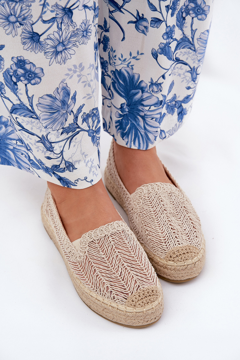 Dámske Espadrilky na Platforme Béžové Vinceza 17392
