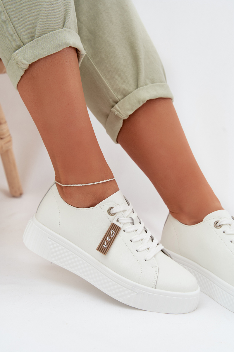 Дамски маратонки от естествена кожа D&A