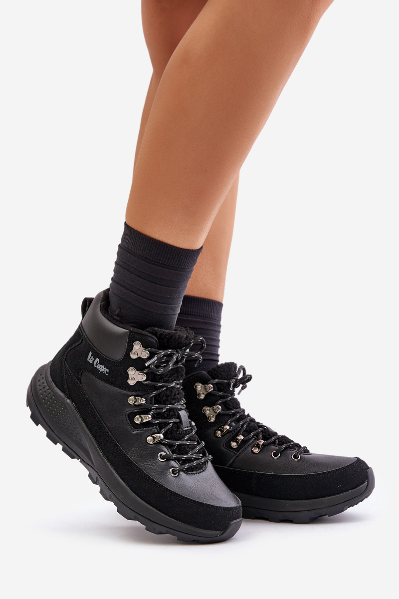 Women&#039;s lightweight trapper shoes with zip Lee Cooper black
