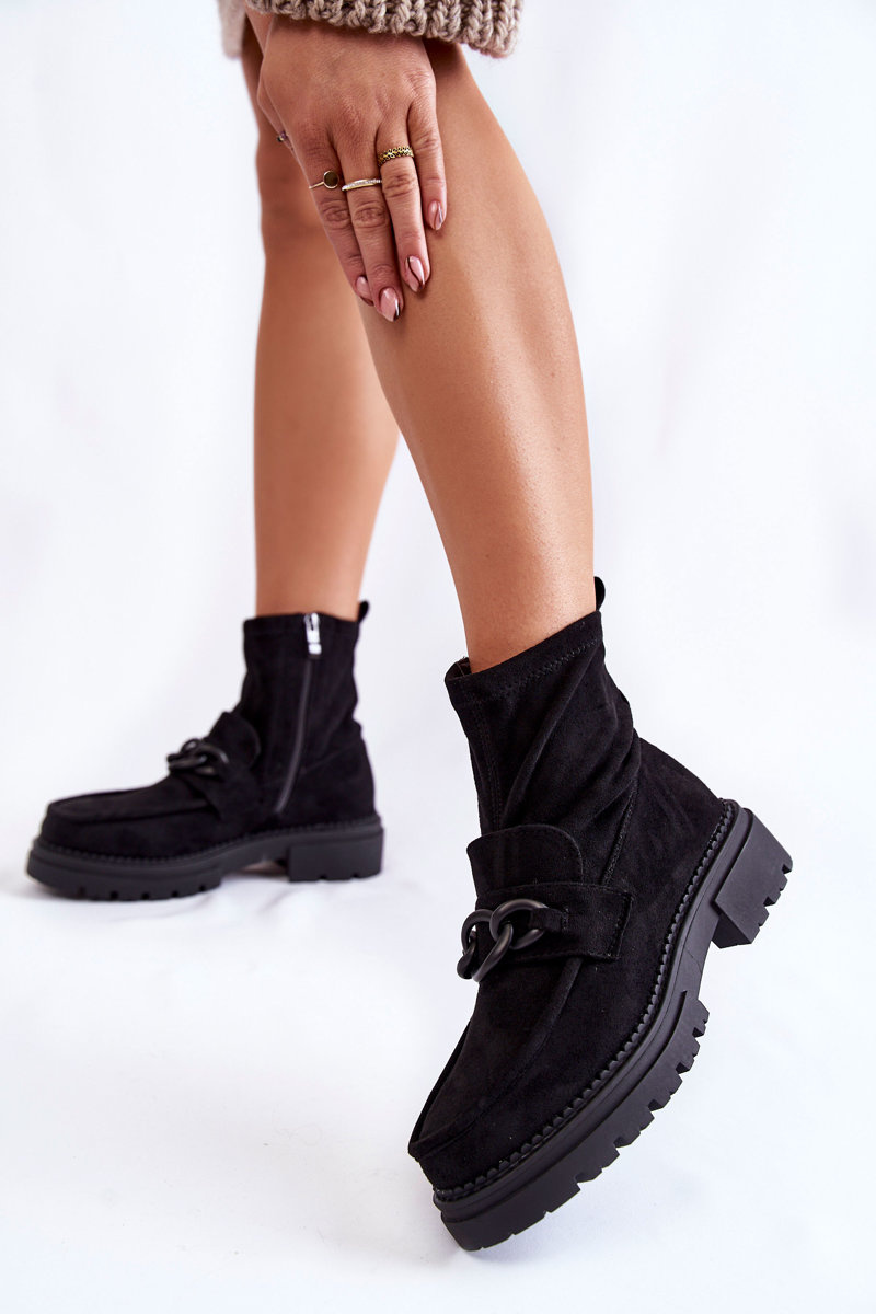 Women&#039;s suede boots La.Fi 250042B-SU Black
