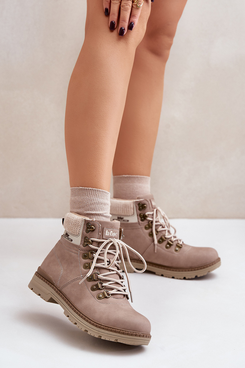Insulated Women's Trappers Lee Cooper Dark Beige