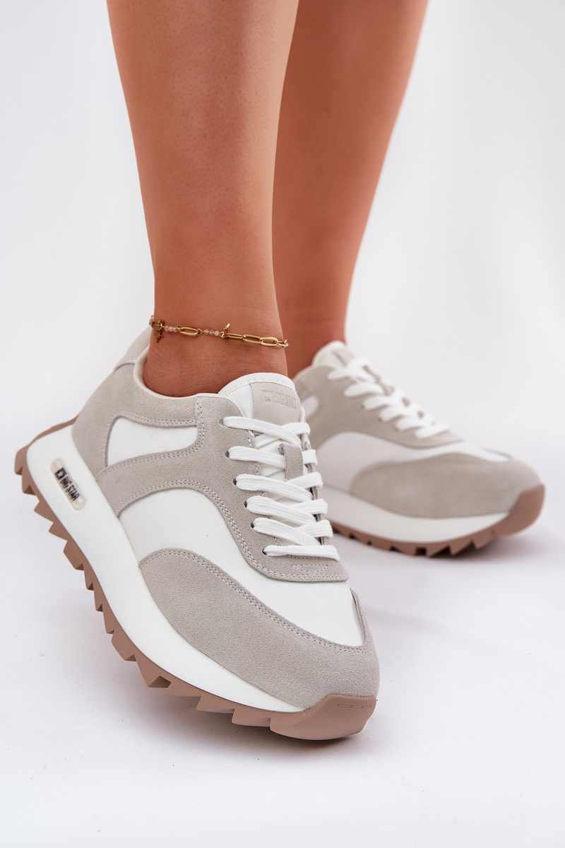 BIG STAR SHOES Суедени маратонки на платформа дамски Big Star