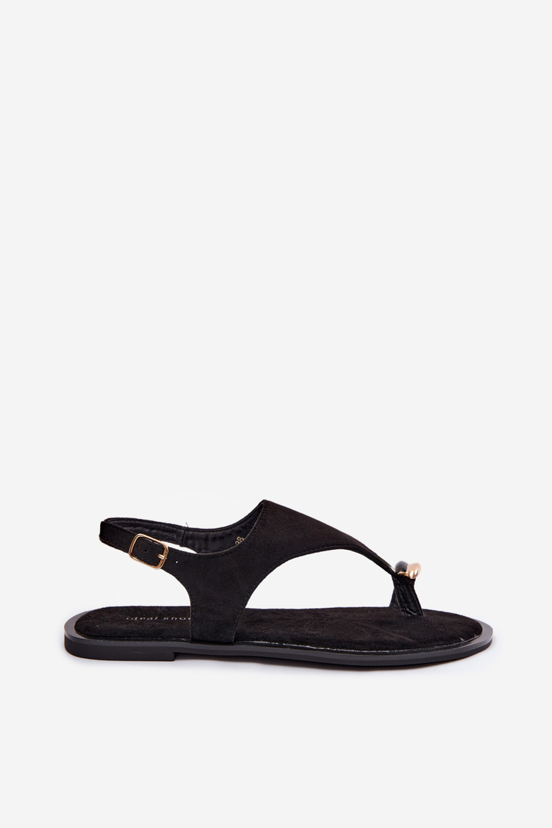 Dámske sandále so zlatým detailom