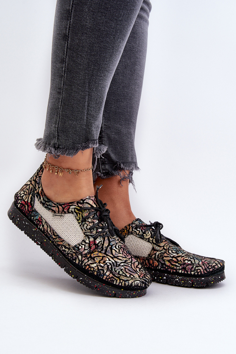 Patterned Women's Loafers Maciejka