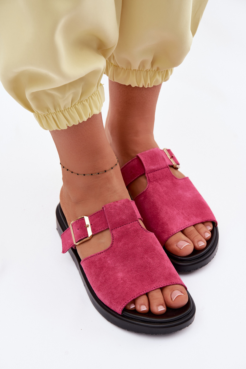 Boto Suede dámske sandále na platforme s prackou