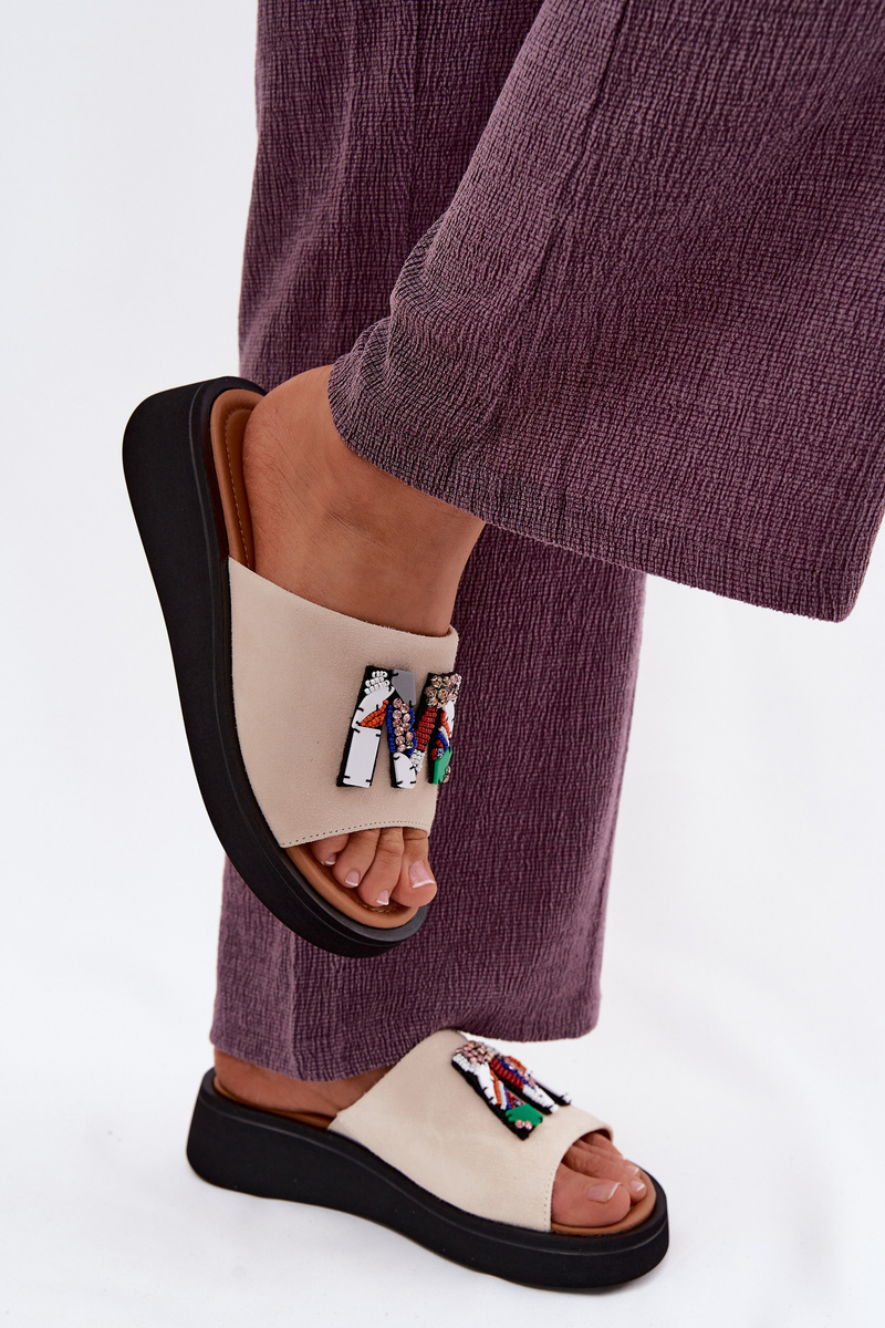 Papuci de damă cu platformă întoarsă Vinceza