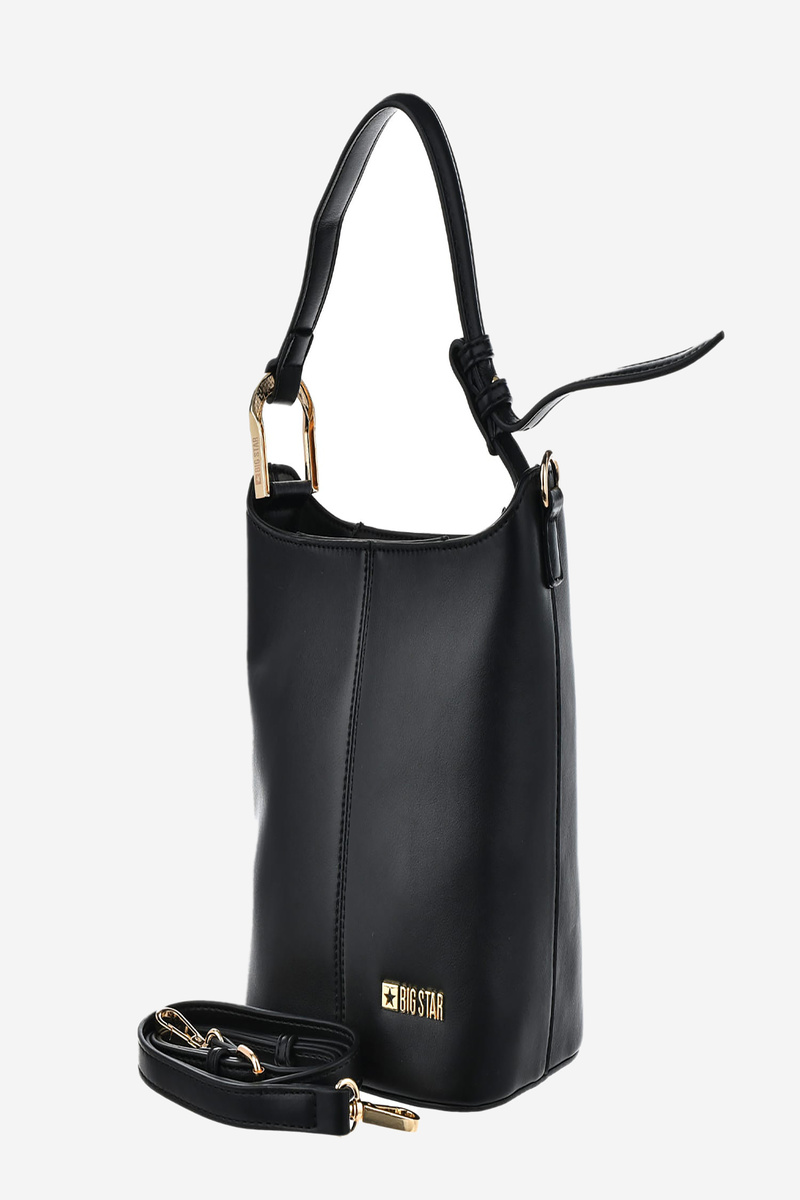 Women&#039;s small handbag made of eco leather Big Star black