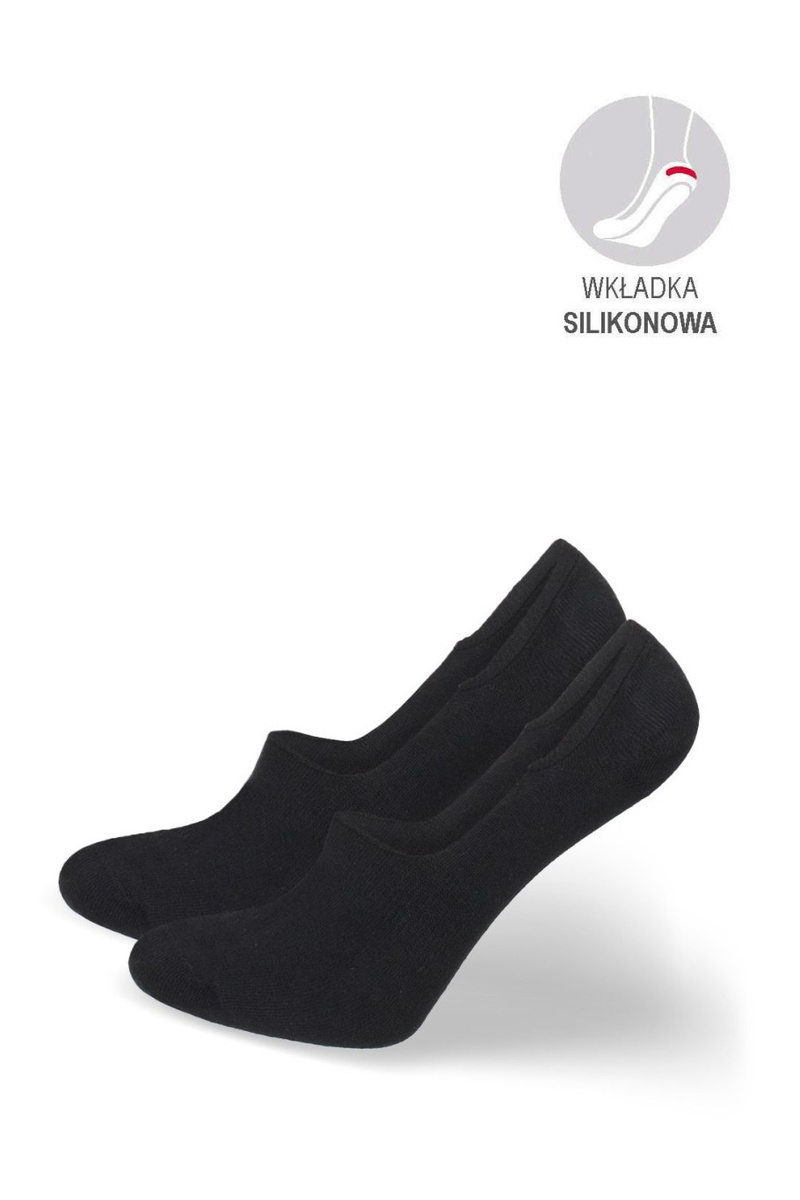 Milena Дамски микрофибърни чорапи от памук черни