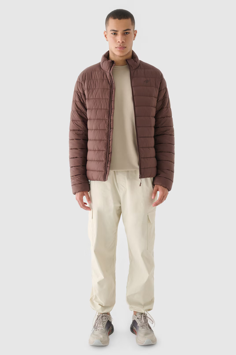 Bluză Polară Cu Glugă 4F Bărbați 4FAW23TFLEM137-20S Negru