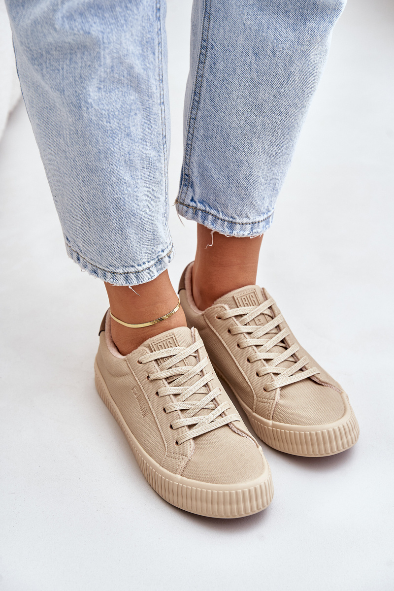 Insulated women's sneakers Big Star beige