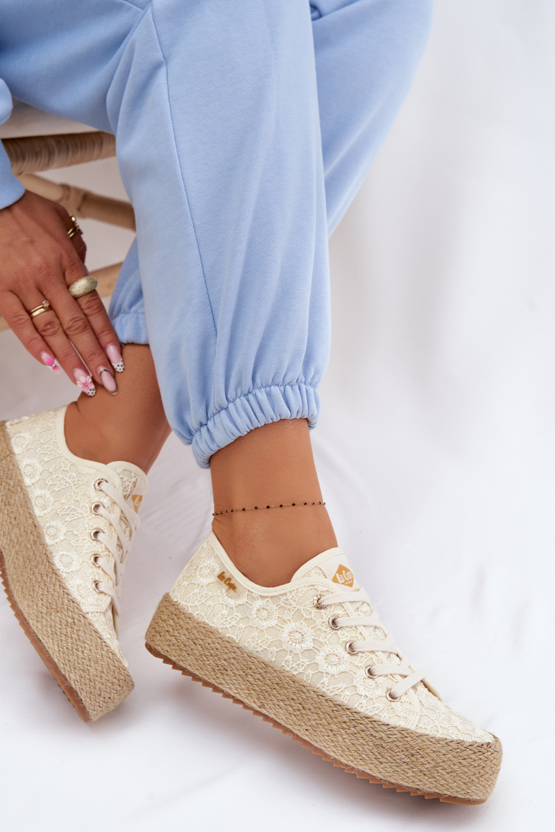 Dámske espadrilky Lee Cooper na platforme