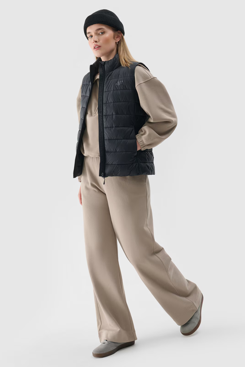 4f Polar Negru Cu Guler Înalt Regular Femei 4FSS23TFLEF049