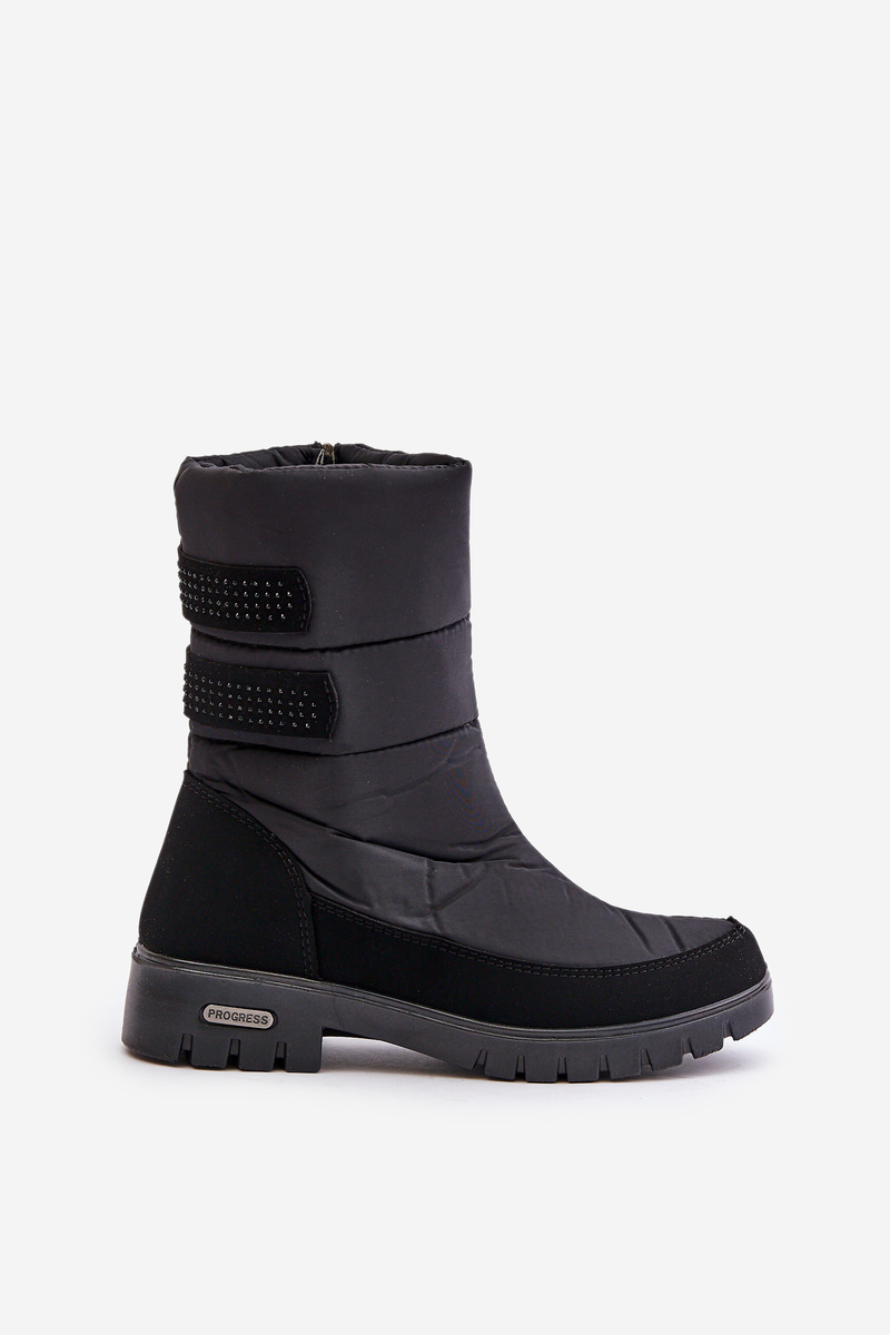 Women&#039;s Progress PROGJ-21-16 black snow boots with zip