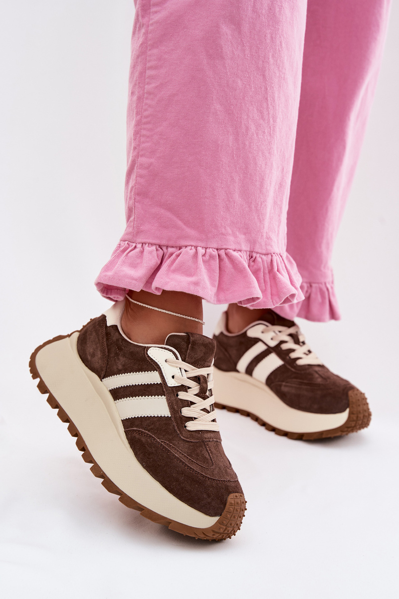 Велурени маратонки на платформа