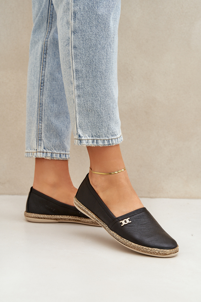 Elegantní Kožené Espadrilky Dámské Zazoo