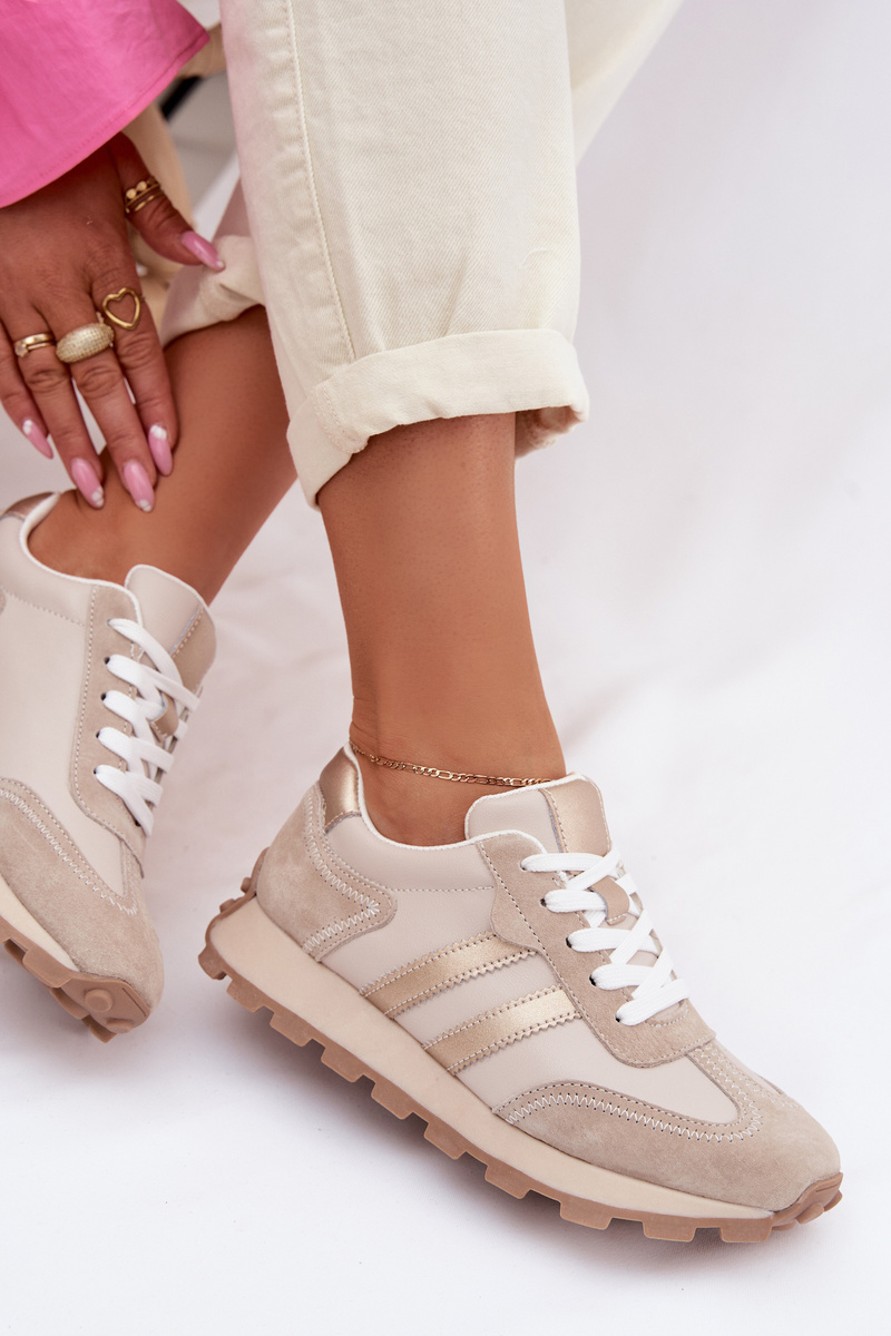 Дамски велурени маратонки на платформа S. BARSKI