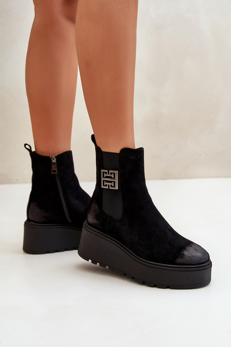 Дамски боти на платформа