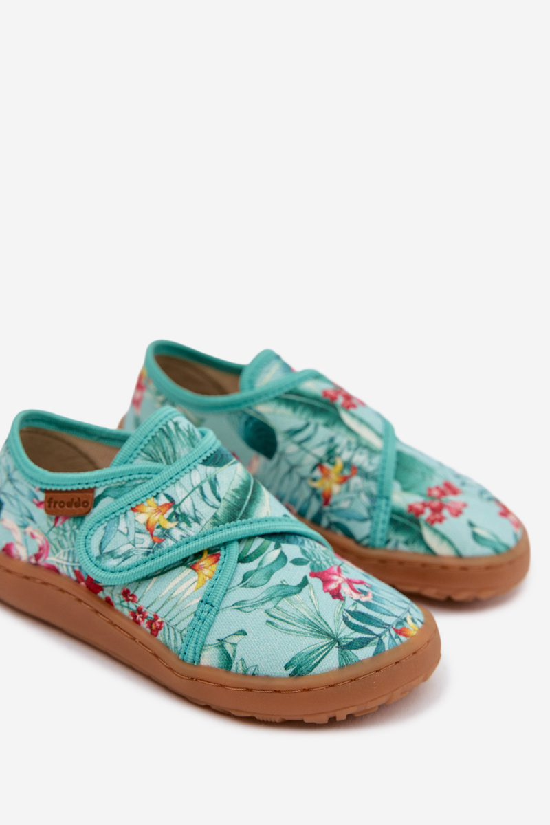 Detské slip-on papuče kvetinový vzor Froddo