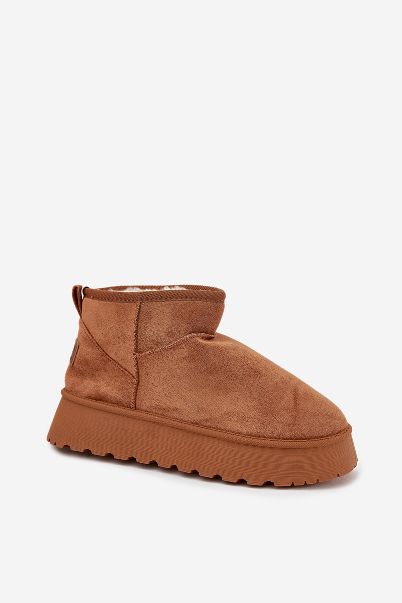 Boto Dámske snehové topánky na platforme Camel Celyra