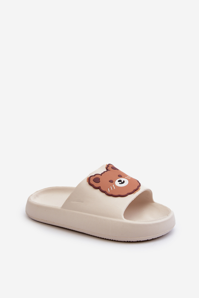 FK1 Dětské Lehké Sandály S Medvídkem Bílé Lindeheta