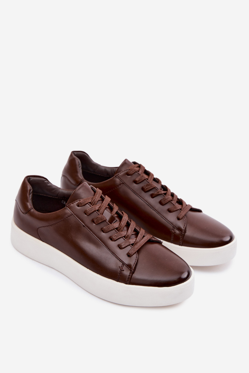Pánske tenisky EVENTO hnedé Eco Leather Velton